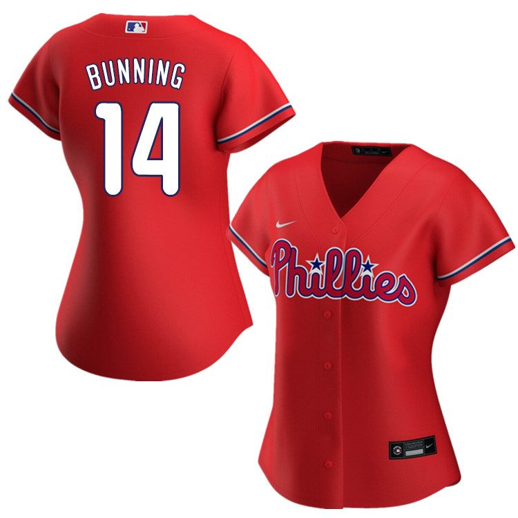 Nike Women #14 Jim Bunning Philadelphia Phillies Baseball Jerseys Sale-Red